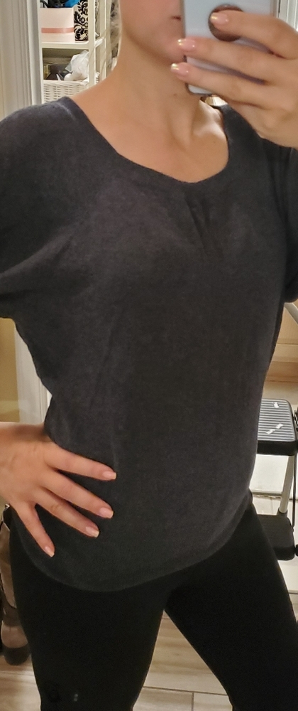 Gray sweather 3/4 sleeve